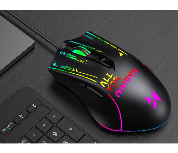 Wozinsky Mysz przewodowa gamingowa optyczna 7200 DPI czarna WMGK-7200 - 1487905 - zdjęcie 6
